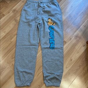 Garfield Character and Logo Adult Unisex Athletic Heather Graphic Sweatpants M